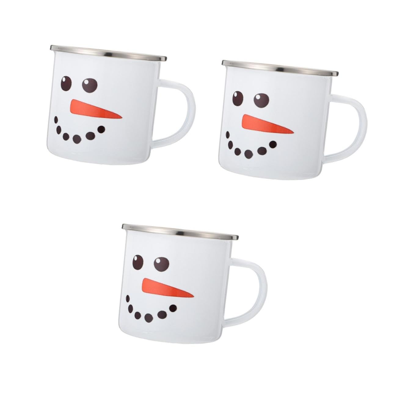 MAGICLULU Emaille Becher Kaffeebecher Auslaufsicher Isoliert Getränkebecher Glaswaren Stahlbecher Doppelte Neuartige Trinkgläser Pint Wiederverwendbar Neuartiger Becher