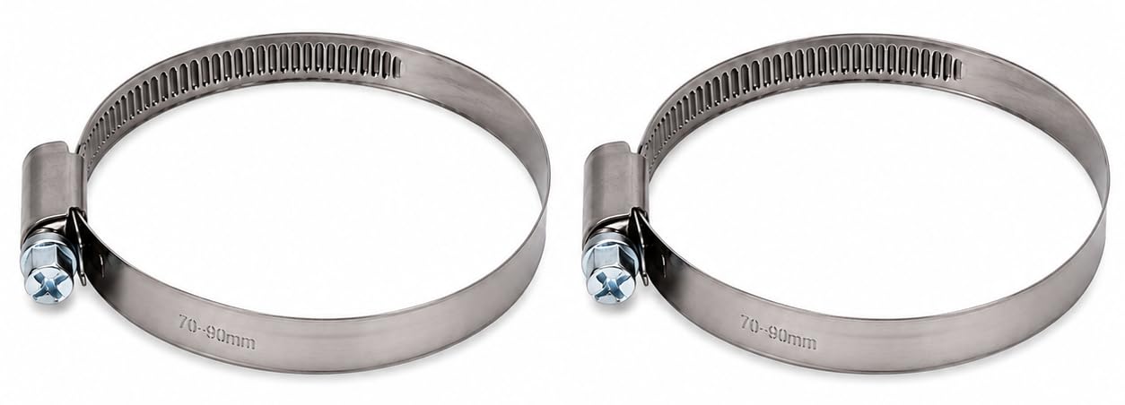 Stainless Steel Hose Clamps - 4 Pack -15
