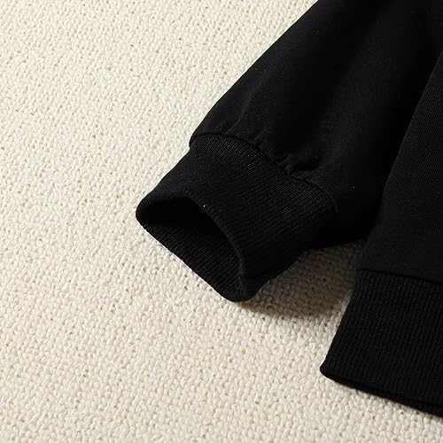 Toddler Boys Pullover Long Sleeve Letter Print Sweatshirt And Solid Color Shorts For Boys Fall Designer Kids2