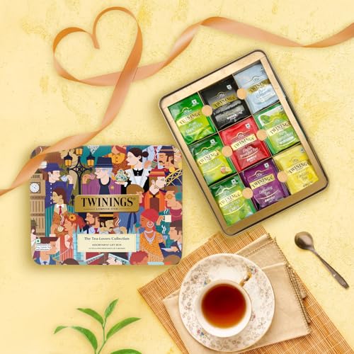 Image of Twinings The Tea Lover Collection Assortment Tea Gift Set, Teabags 54 pcs, 9 Tea Flavors Set, Green Tea Bags, Black Tea, Chamomile Tea & more, Best Gift for Tea Lovers