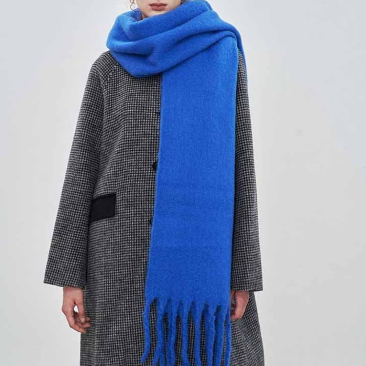 Women Chunky Scarf, Soft Warm Winter Scarf for Cold Weather, Christmas Blanket Scarves Pashmina Shawl Wrap - Image 5