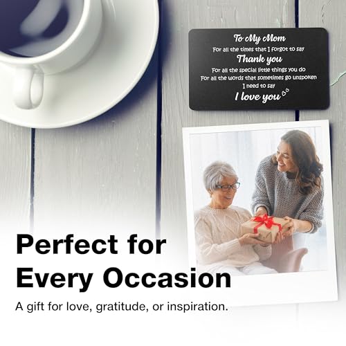 To My Mom – Engraved Keepsake Card, Heartfelt Message of Love and Gratitude for Birthday, Mother’s Day, or Any Special Occasion3