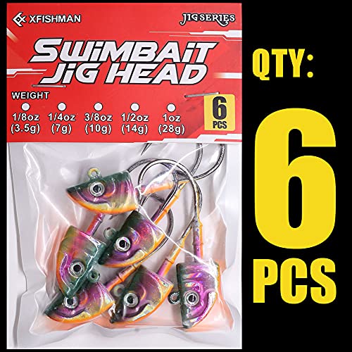 Image of Swimbait-Jig-Head-Minnow-Fish-Head-Jig-for-Fishing