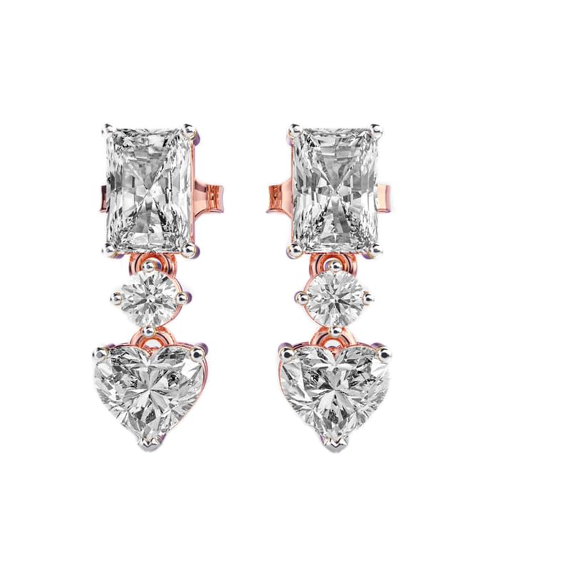 Boucles d'oreilles Gouttes d'éclat en argent 925 et plaqué or au raffinement intemporel