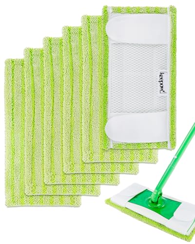 KEEPOW Panni Lavapavimenti per Swiffer Sweeper Scopa, Straccio Lavapavimenti Panni