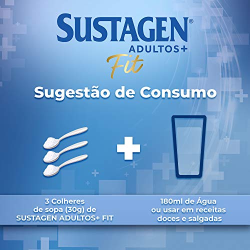 Complemento Alimentar Sustagen Adultos+ Fit Sem sabor - Lata 370g, Sustagen N&E