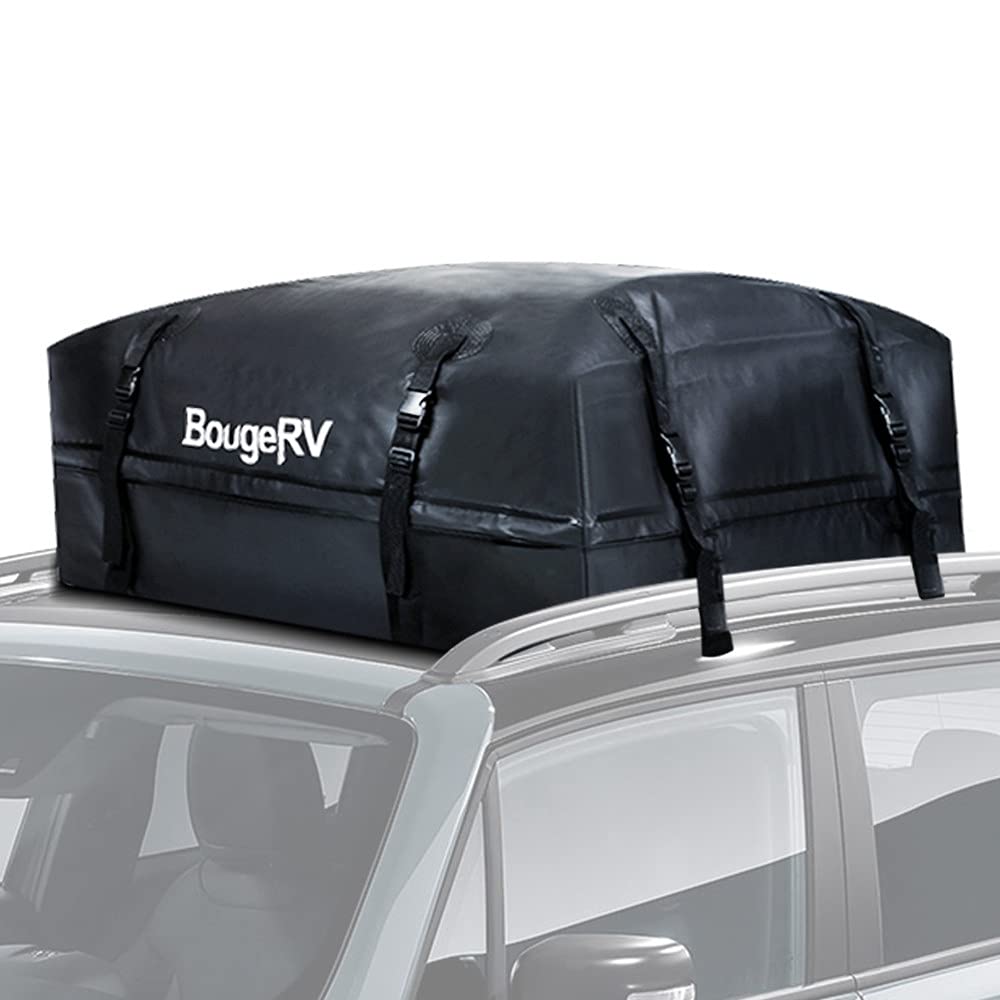 Buy BougeRV Rooftop Cargo Carrier Bag with Protective Mat 15 Cubic Feet