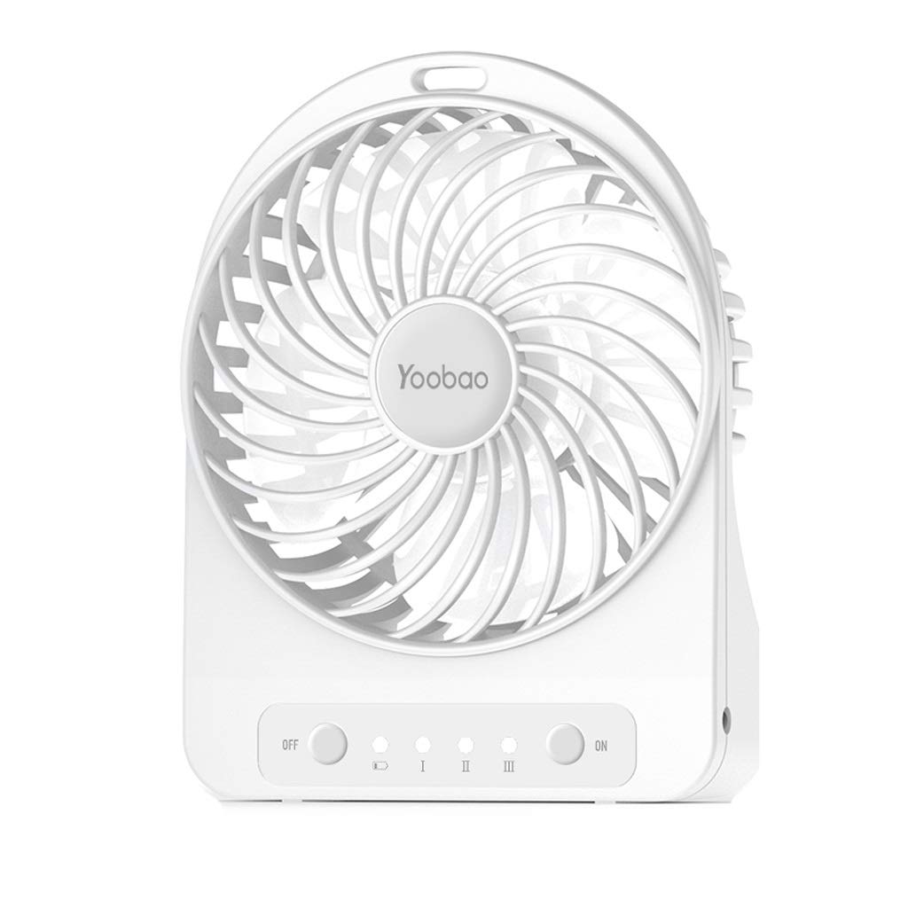 Ventilateur portable électrique blanc pour les cours et les transports