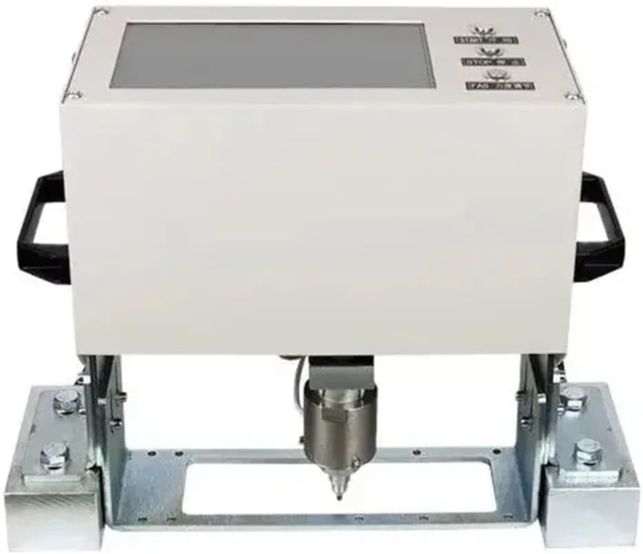 Portable Engraving Pneumatic Marking Machine 140x40mm Touch Screen for Nameplate Cylinder Number Frame Chassis(A)