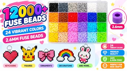 KHOLAD 12000+ Beads 24 Colors 2.6mm DIY Craft Set - Image 6