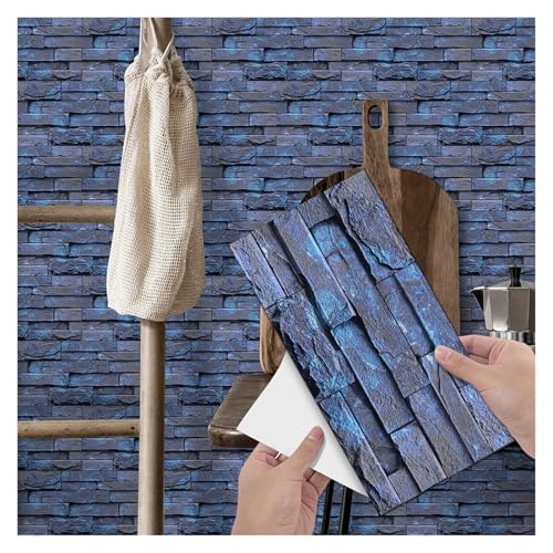 QAUUCP Azulejos Adhesivos 6 Pegatinas Impermeables for Pared de Azulejos, Papel Tapiz, Vinilo Adhesivo de PVC, for Suelo, habitación, Cocina y Dormitorio, decoración del hogar.(FG-L17-6PCS)