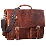 Abmessungen: 40 x 32 x 12 cm | Modell: Manuel | Gewicht: 1850 Gramm | Material: geöltes Büffelleder | Für Herren und Damen | Hersteller: STILORD | Kompatibilität: Gepolstertes 14 Zoll Laptopfach (36, x 24 cm) / 15,6 Zoll Laptops im ungepolsterten Hauptfach