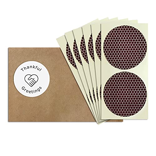 2â€ Circle Match Striker Stickers â€“ 12 Pieces | Bumble/Dotted Pattern Match Strike Paper with Adhesive Pre-Cut in Circles for Easy Match Lighting | Also Available in Charcoal or Brown & Many Sizes