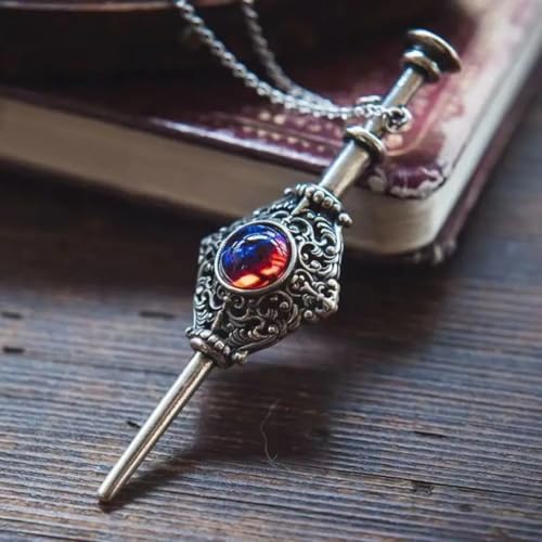 New 2025 Magic Witchcraft Necklace Women's Vintage Blood Pack Removable Witch Wand Pendant for Men Women Cosplay Jewelry Gifts Fashion Accessories Creative Gift2