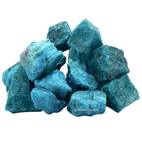 Image of Amazing Gemstone 2 Pieces Green Apatite Raw Crystals and Healing Stones, Natural Rocks for Tumbling and DIY Raw Stones and Crystals