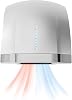 1800W Commercial Hand Dryer, High Speed Automatic Hand Dryer, Quiet Low Noise70db, Dual Control of Hot and Cold, LED Work Light Hand Air Dryer for Commercial and Household Using