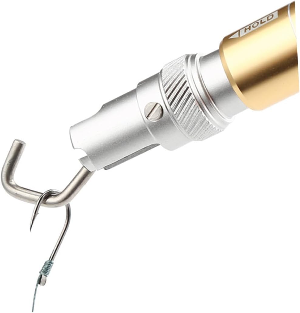 Mikikit Treble Hooks Fishing Tool Fish Hook Remover Squeeze-Out Separator T-Shaped Aluminum Alloy Hand Tool
