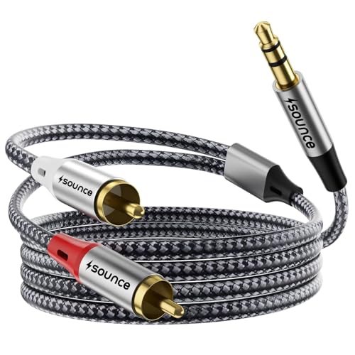 Sounce RCA to 3.5 MM Male Cable Adapter Stereo Audio Cable 3.5 mm...