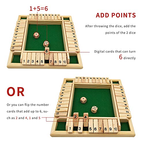 ZoneYan Shut the Box, Giochi da Tavolo, Dadi da