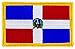 Produktbild Patch Aufnäher bestickt Flagge DOMINIKANISCHEN REPUBLIK zum Aufbügeln Backpac Insigne