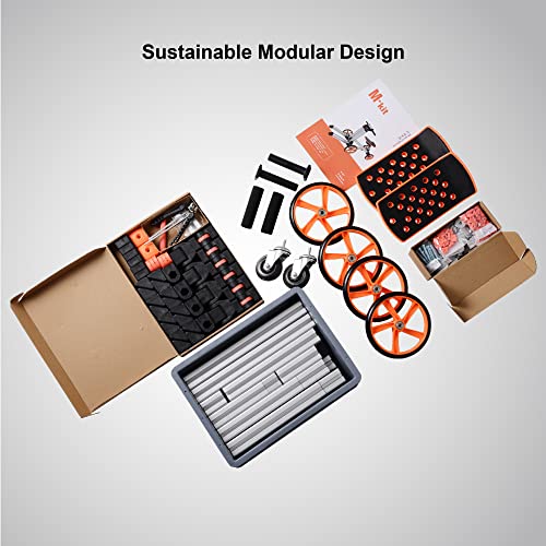 Image of MERITLINE Modular Ride On Toys, Kit 20 in 1 Balance Bike No Pedal Toys for 1 to 6 Years Construction Construction Kit Boys Girls Sit /Stand Scooter Most Popular M Kit (Non Electric)