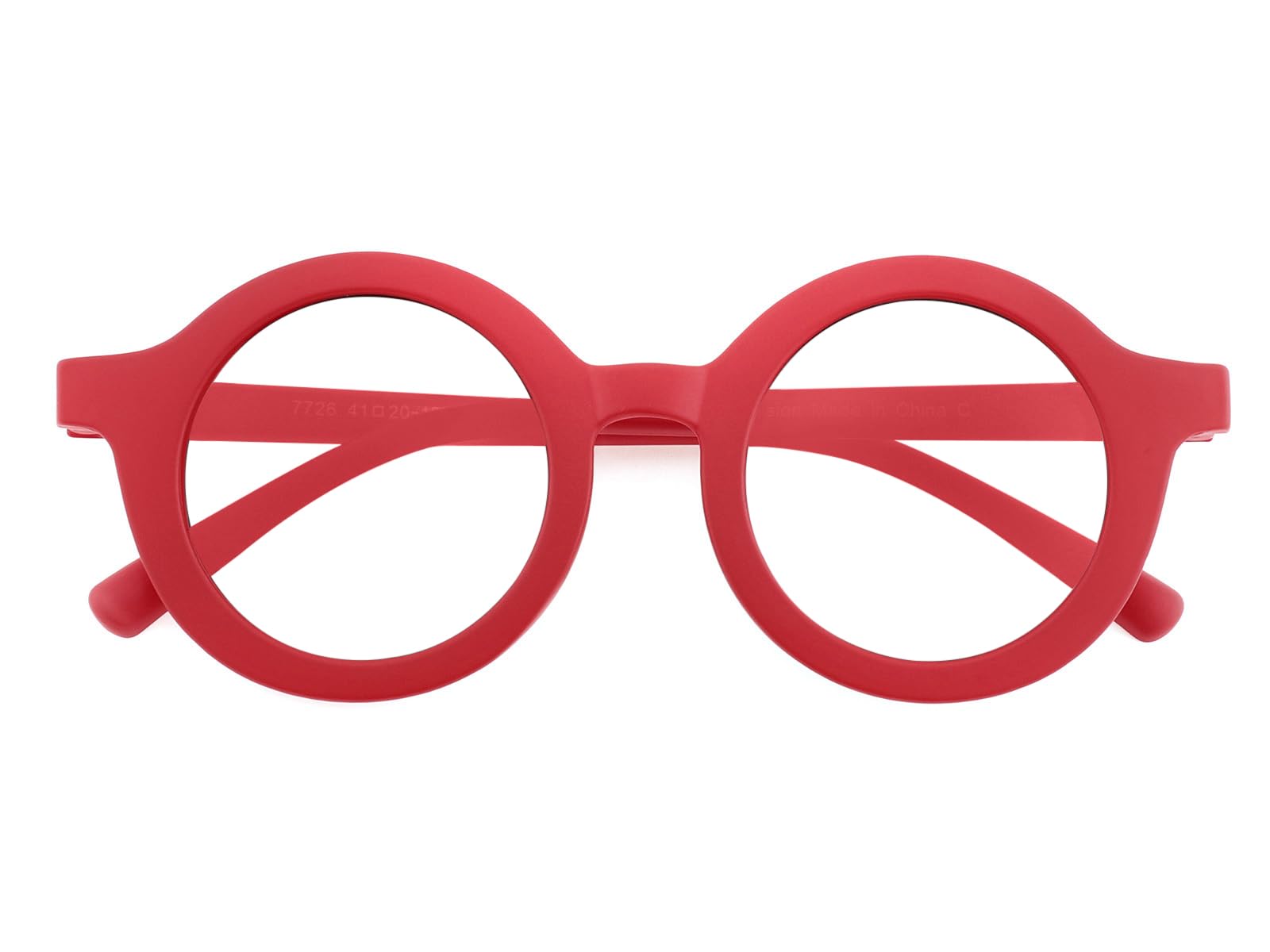 Yogo Vision Kinder-Brille mit Blaulichtfilter für Mädchen und Jungen, blendfreie Computerbrille, für die Schule und die Arbeit (rot)