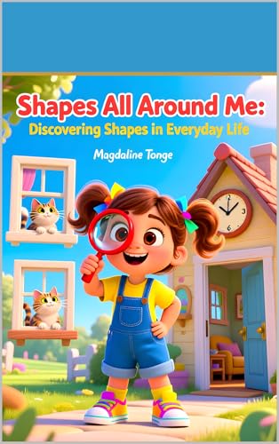 Shapes All Around Me: Discovering Shapes in Everyday Life: shapes book for toddlers, preschool shapes learning, children’s book about shapes, toddler early learning shapes, kindergarten math basics,