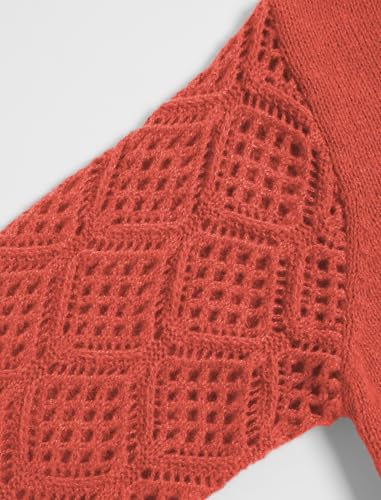 Image of ZAFUL Women's Cropped Sweater V-Neck Long Sleeve Pullover Jumper Knit Top