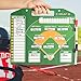 HIGHRAZON Magnetic Baseball Coach Clipboard, Dry Erase Coach Lineup Board, Premium Tactical Baseball Coaching Board with 40 Lineup Cards and Marker, Dugout Display Softball Coaching Accessories