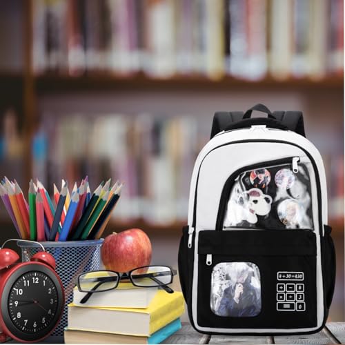 Image of Tinytot 30 Litre Japanese Korean Style School Bag Water-Resistant Laptop & Travel Backpack - Unisex Large 18 Inches Multipurpose Student Backpack for Boys & Girls, Men & Women