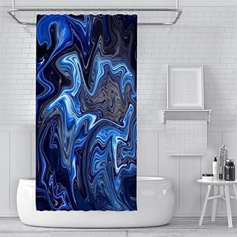 Shower Curtain 150x150cm Extra Long Shower Curtains Mould Proof Resistant Waterproof Washable Bathroom Curtains, Weighted Bath Curtains with Hooks, 3D Garden Outdoor Shower Curtain Glass Purple Cover
