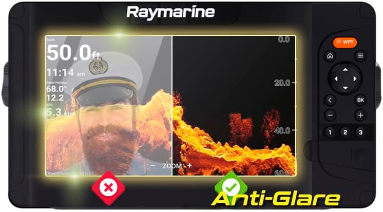 IPG Anti-Glare Made for Raymarine Element 12 HV Fishfinder Display Matte Finish Screen Protector Film, Perfect for Outdoor Use for Element12