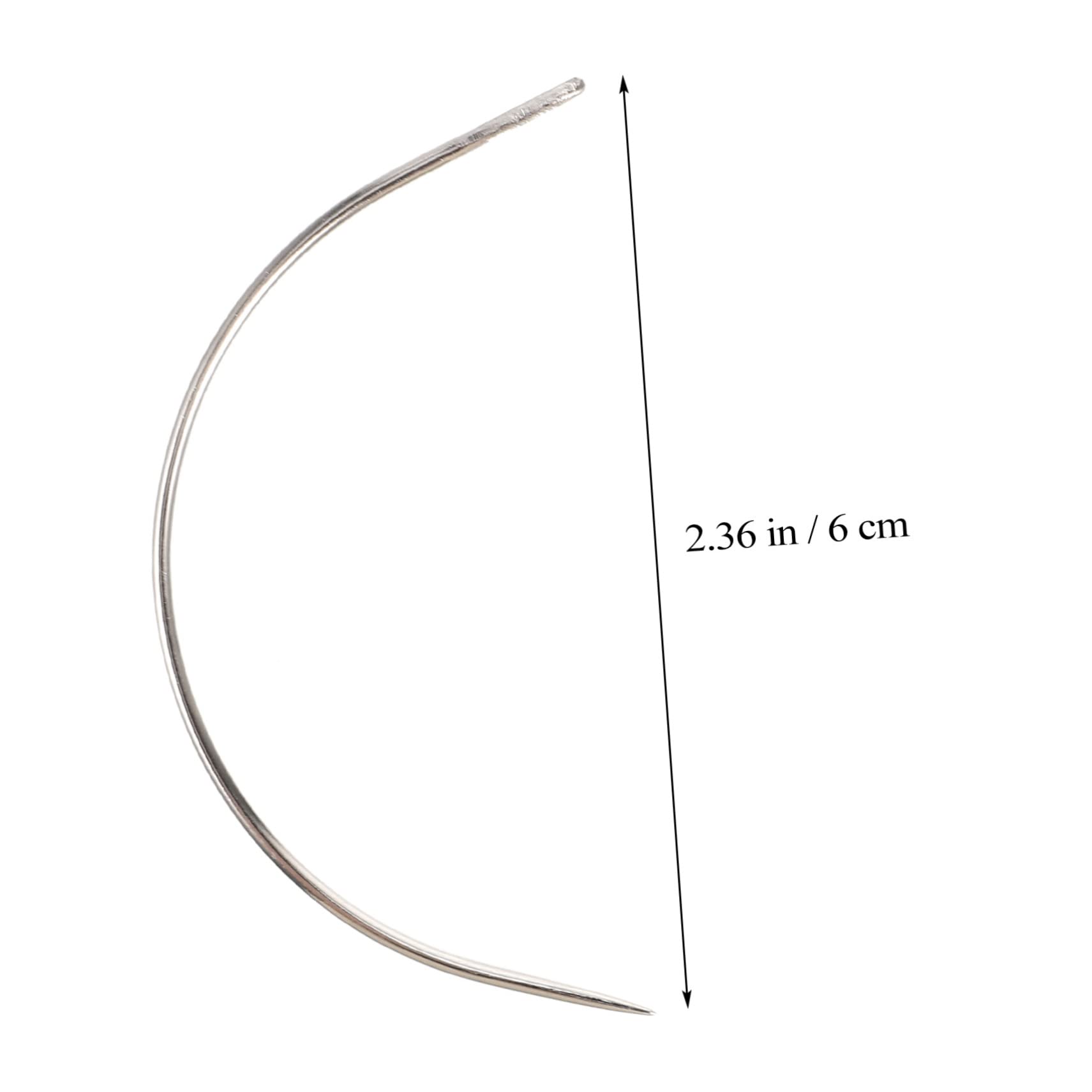 IWOWHERO 100pcs Curved Needles Upholstery Large Eye Sewing Needles for DIY Quilting and Upholstery Projects