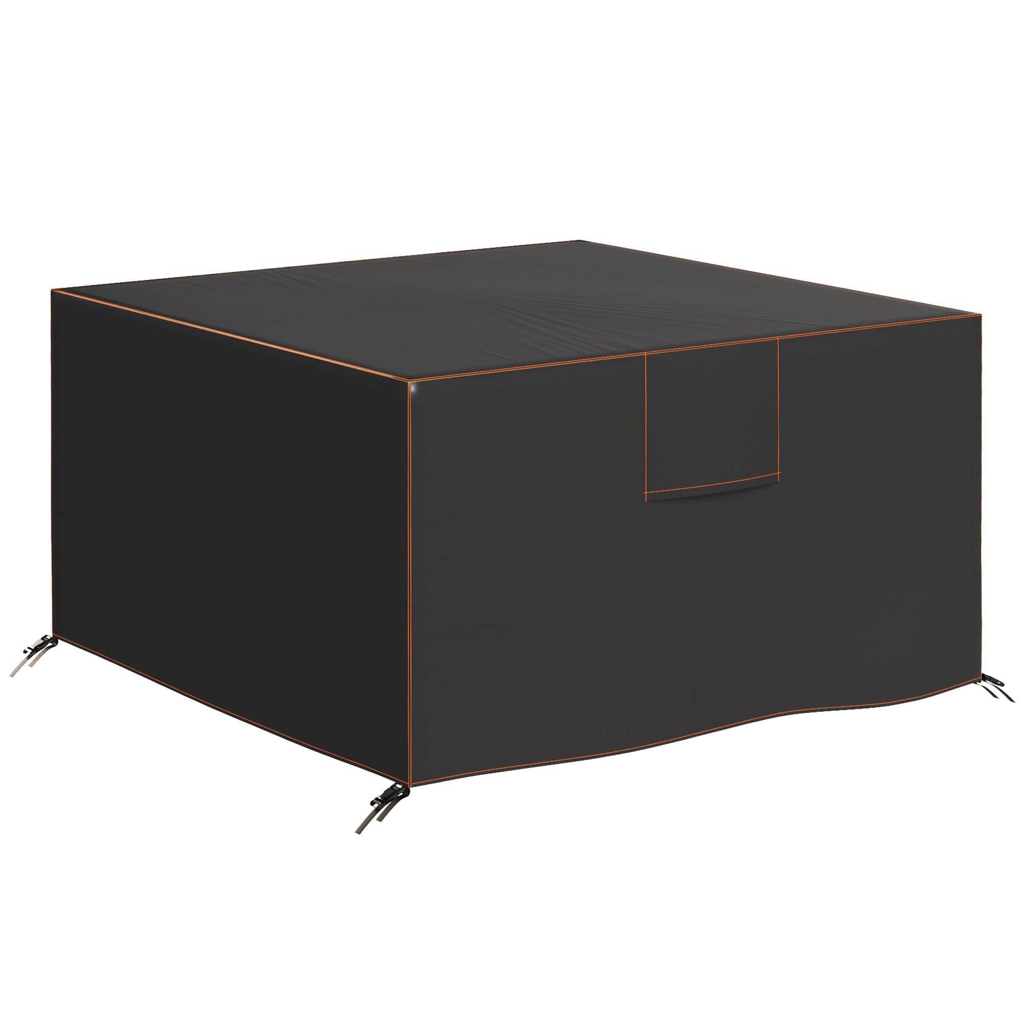 Outsunny Outdoor Furniture Cover - Waterproof - 125 x 125 x 74 cm - Black