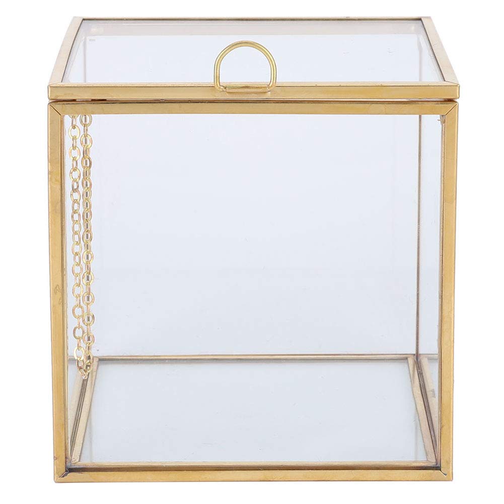 Fdit Glass Planter Plant Container Irregular Polyhedral Geometric Glass Terrarium Succulent Plants Container Landscape Decoration