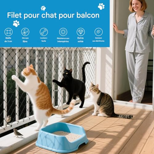 Filet pour balcon pour animaux pour protéger la vie de vos fidèles compagnons