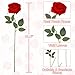 Luyue 10PCS Artificial Roses Flower with Stems Slik Fake Flowers Bouquet Realistic Long Stem Faux Rose for Valentines Day Wedding Home Decor