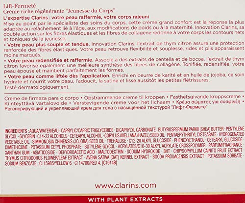 Clarins Extra Firming Body Cream for Unisex, 6.8 Ounce