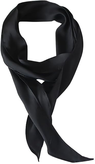 GERINLY Couleur unie Neckershief Pure Skinny Echarpe Collier pour 50's Costume Party Cosplay de mariage Accessoire