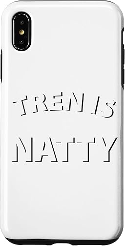 iPhone XS Max Tren Is Natty Funny Bodybuilding Design Gym Workout Muscular Case