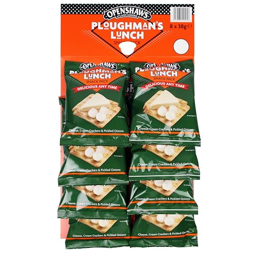 Pub Original - Ploughmans Lunch Snack Packs - Cheese Cream Crackers and Pickled Onions - Pub Card of 8 x 38 g Packs