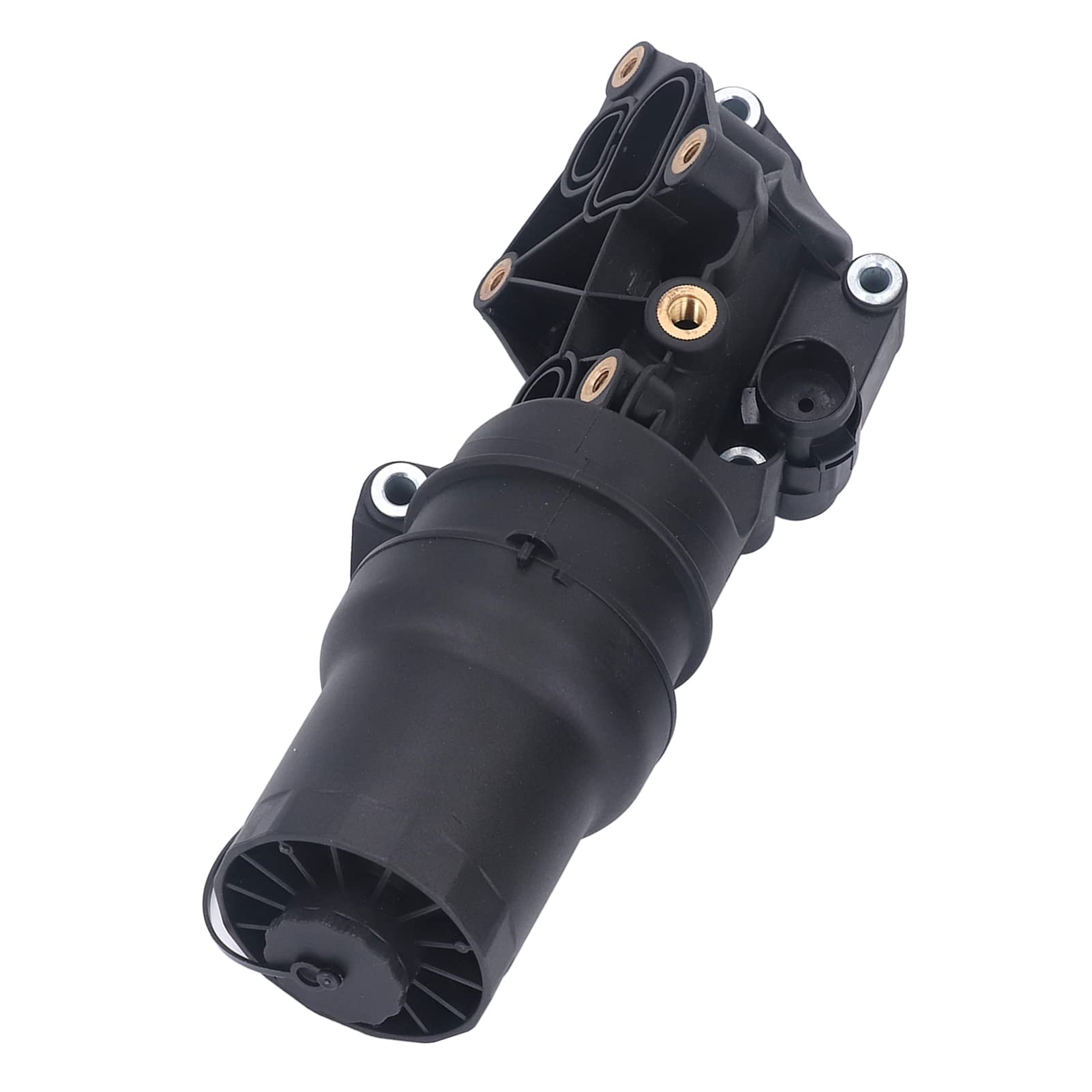 Aramox Carcasa del Filtro de Aceite del Motor Cubierta de la Carcasa del Filtro de Aceite ABS 07K115397A 07K115397D Protección contra Sobrecalentamiento a Prueba de Fugas para MK5 2.5L Rabbit 2005 a