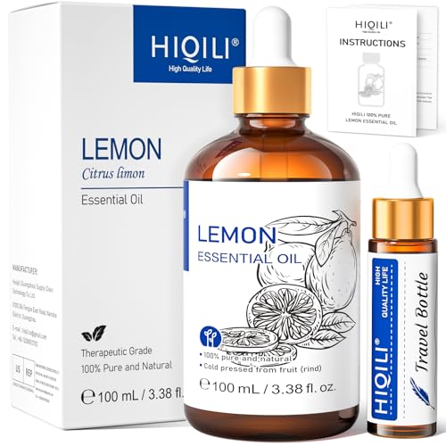 HIQILI Lemon Essential Oil, Household...