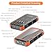 Solar Charger Power Bank 49800mAh Wireless Charger QC 3.0 Fast Charging Power Bank 8 Outputs 4 Inputs Solar Portable Charger Compatible with All Mobile Devices,SOS/Strobe/Strong Flashlights (orange)