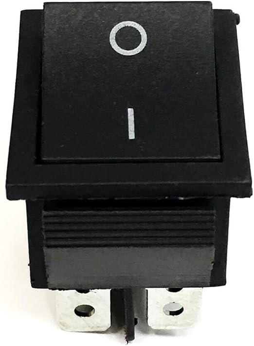 Direct Replacement 6 Pin On Off Black Switch Rocker for Predator 1800W 4000W 4375W 6500W for Champion 3500/4000W Open Frame Inverter Generator for Generac 0H3375028 Manual Recoil Start