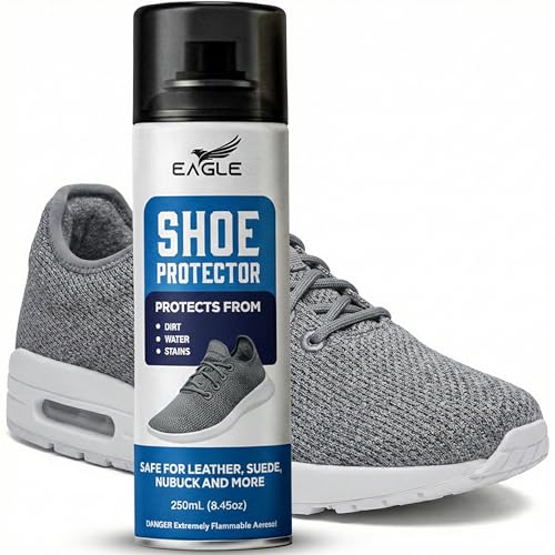 Eagle Best White Shoe Protector Spray – Shoe Protectant for Sneakers, Leather, Suede, Nubuck,...