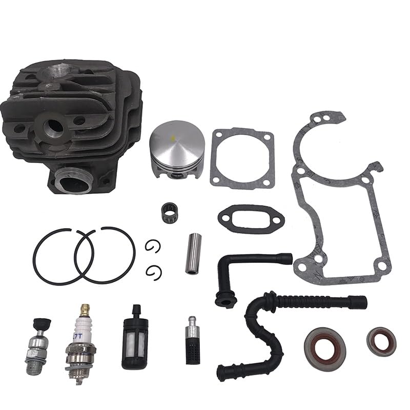Części do kosiarki 44.7mm zestaw uszczelek tłoka cylindra pasuje do 026 026PRO MS260 Big Bore piła łańcuchowa górny koniec wymiana części zamiennych