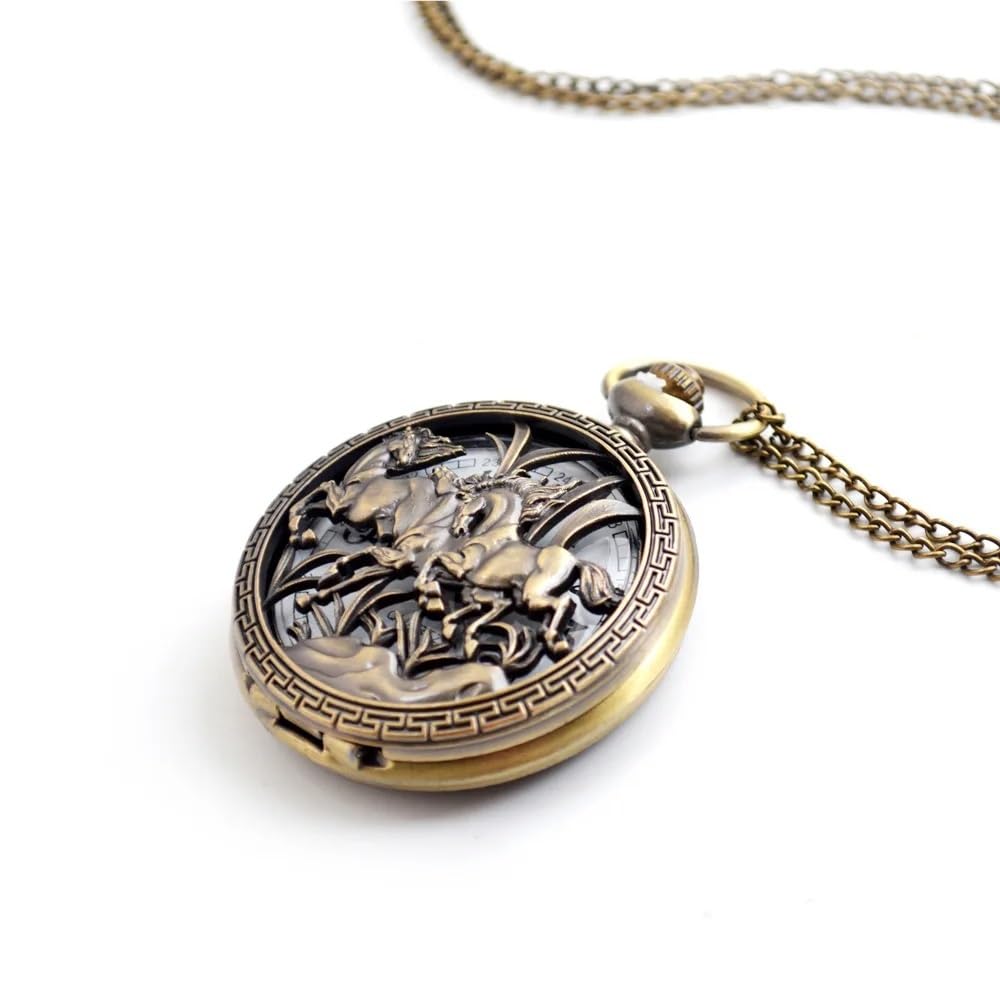 Orologio da Tasca Meccanico Steampunk con Catena, Stile Vintage, di Lusso, for Uomo, Regalo