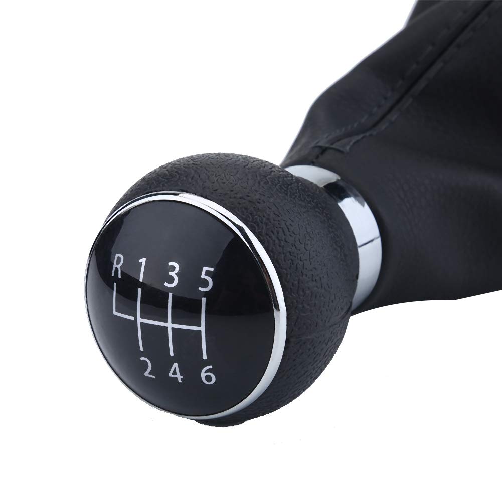 Kit Pomo Y Fuelle De Palanca De Cambios Para Audi A3 2000-2003 – 5 Velocidades, Negro, Con Detalles Cromados