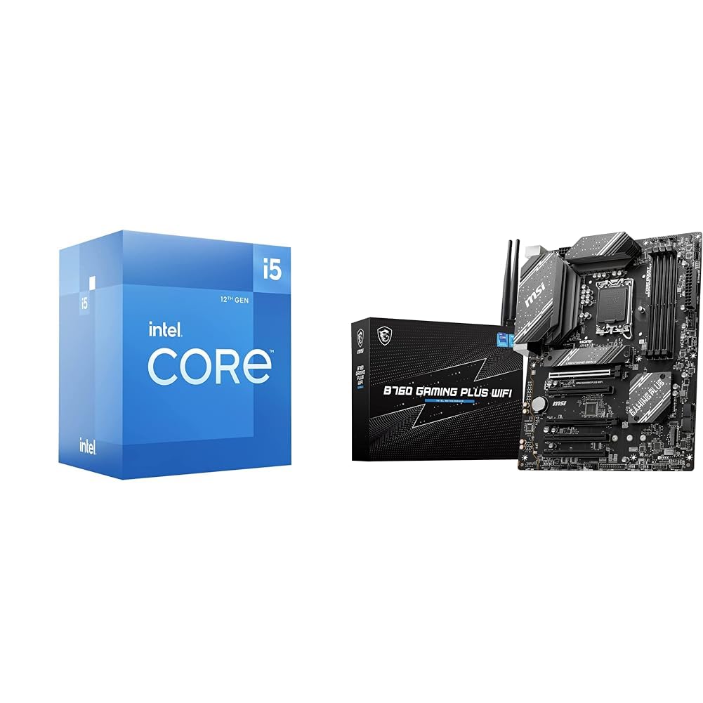 Amazon.com: Intel Core i5-12400F 桌上型處理器+ MSI B760 Gaming
